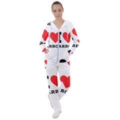 I Love Carrots  Women s Tracksuit by ilovewhateva