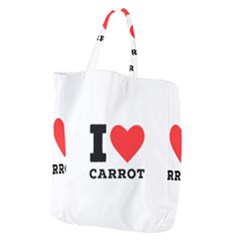 I Love Carrots  Giant Grocery Tote by ilovewhateva