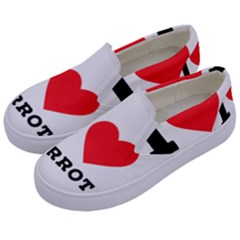 I Love Carrots  Kids  Canvas Slip Ons by ilovewhateva