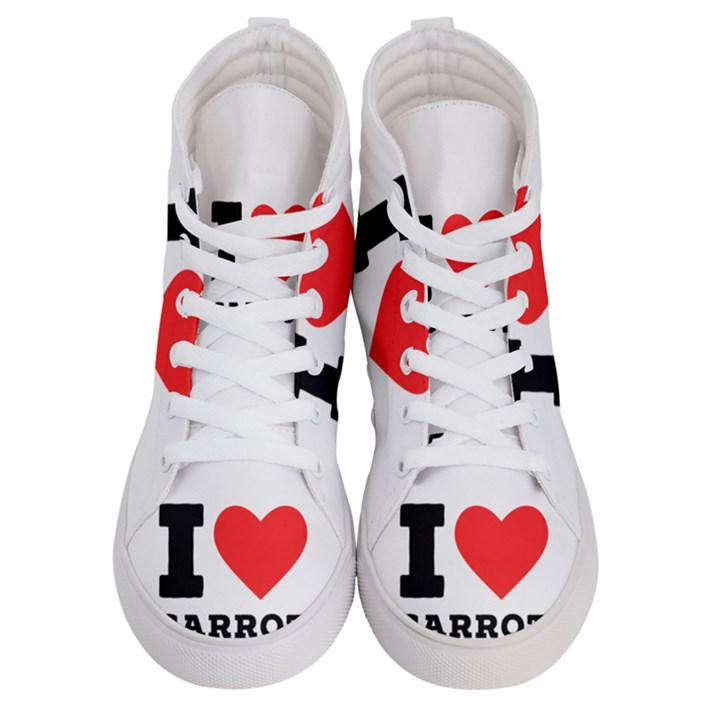 I love carrots  Men s Hi-Top Skate Sneakers