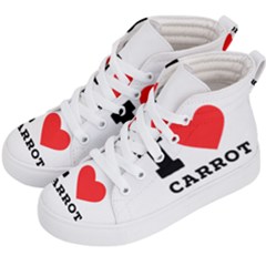 I Love Carrots  Kids  Hi-top Skate Sneakers by ilovewhateva