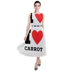 I Love Carrots  Round Neck Boho Dress by ilovewhateva