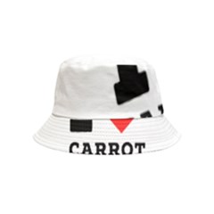 I Love Carrots  Bucket Hat (kids) by ilovewhateva