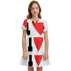 I Love Carrots  Kids  Puff Sleeved Dress by ilovewhateva