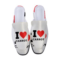 I Love Carrots  Women s Classic Backless Heels by ilovewhateva