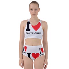 I Love Cantaloupe  Racer Back Bikini Set by ilovewhateva