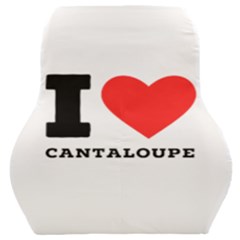 I Love Cantaloupe  Car Seat Back Cushion  by ilovewhateva