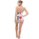 I love cantaloupe  High Neck One Piece Swimsuit View2