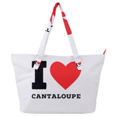 I Love Cantaloupe  Full Print Shoulder Bag by ilovewhateva