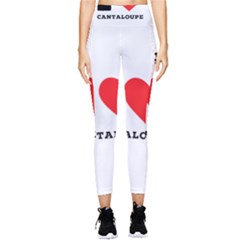 I Love Cantaloupe  Pocket Leggings  by ilovewhateva