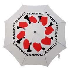 I Love Cannoli  Hook Handle Umbrellas (large) by ilovewhateva