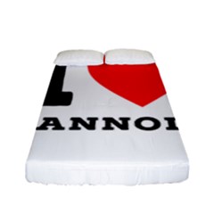 I Love Cannoli  Fitted Sheet (full/ Double Size) by ilovewhateva