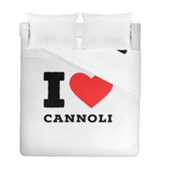 I Love Cannoli  Duvet Cover Double Side (full/ Double Size) by ilovewhateva