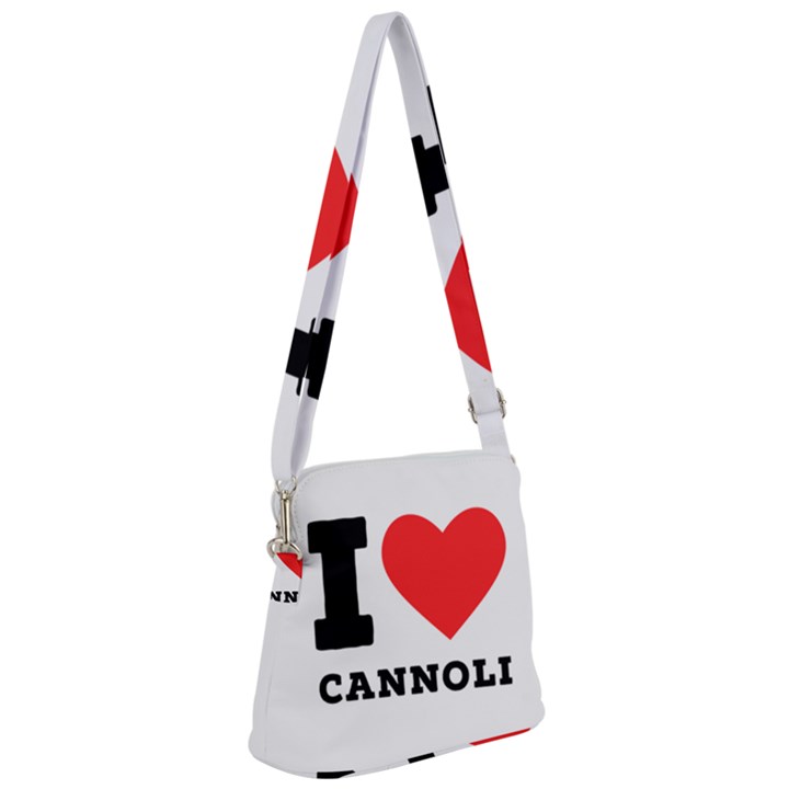 I love cannoli  Zipper Messenger Bag