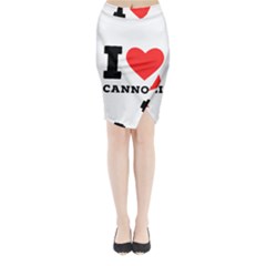 I Love Cannoli  Midi Wrap Pencil Skirt by ilovewhateva