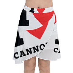 I Love Cannoli  Chiffon Wrap Front Skirt by ilovewhateva