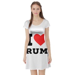 I Love Rum Short Sleeve Skater Dress by ilovewhateva