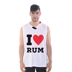 I Love Rum Men s Basketball Tank Top