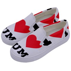 I Love Rum Kids  Canvas Slip Ons by ilovewhateva