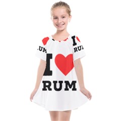 I Love Rum Kids  Smock Dress by ilovewhateva