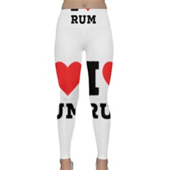 I Love Rum Lightweight Velour Classic Yoga Leggings by ilovewhateva