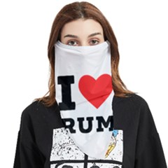 I Love Rum Face Covering Bandana (triangle) by ilovewhateva