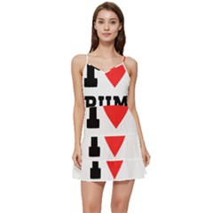 I Love Rum Short Frill Dress by ilovewhateva