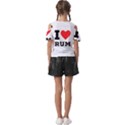 I love rum Kids  Butterfly Cutout Tee View2