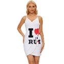 I love rum Wrap Tie Front Dress View1