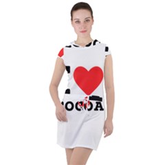 I Love Cocoa Drawstring Hooded Dress by ilovewhateva