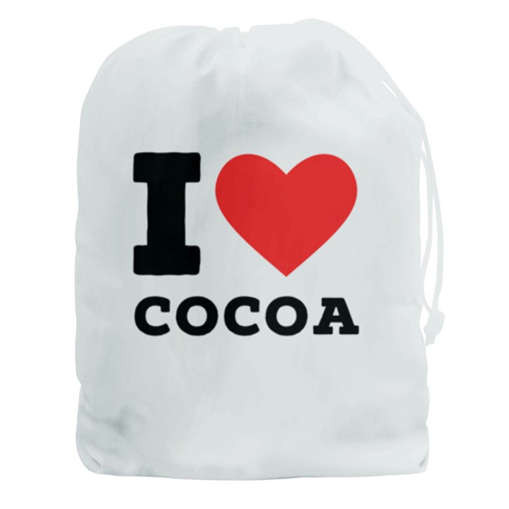 I love cocoa Drawstring Pouch (3XL)