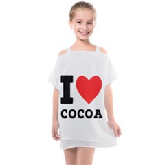 I Love Cocoa Kids  One Piece Chiffon Dress by ilovewhateva