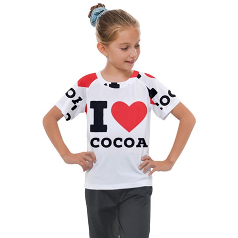 I Love Cocoa Kids  Mesh Piece Tee by ilovewhateva