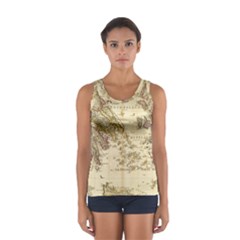 Map Of Greece Archipelago Sport Tank Top  by B30l