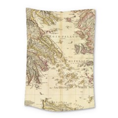 Map Of Greece Archipelago Small Tapestry