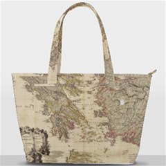 Map Of Greece Archipelago Back Pocket Shoulder Bag  by B30l