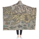 Iceland Cartography Map Renaissance Wearable Blanket View2