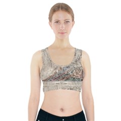 Mountain View Mountain Top Infographics Map Sports Bra With Pocket by B30l