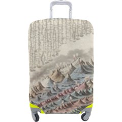 Mountain View Mountain Top Infographics Map Luggage Cover (large) by B30l