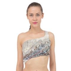 Mountain View Mountain Top Infographics Map Spliced Up Bikini Top  by B30l