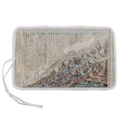 Mountain View Mountain Top Infographics Map Pen Storage Case (s) by B30l