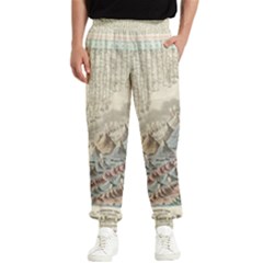 Mountain View Mountain Top Infographics Map Men s Elastic Waist Pants by B30l