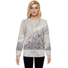 Mountain View Mountain Top Infographics Map Hidden Pocket Sweatshirt