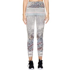 Mountain View Mountain Top Infographics Map Pocket Leggings  by B30l