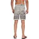 Mountain View Mountain Top Infographics Map Men s Beach Shorts View4