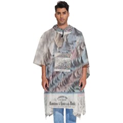 Mountain View Mountain Top Infographics Map Men s Hooded Rain Ponchos by B30l