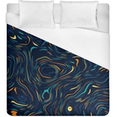 Colorful Abstract Pattern Creative Colorful Line Linear Background Duvet Cover (king Size) by B30l