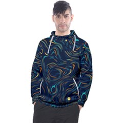 Colorful Abstract Pattern Creative Colorful Line Linear Background Men s Pullover Hoodie by B30l