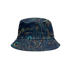 Colorful Abstract Pattern Creative Colorful Line Linear Background Bucket Hat (kids) by B30l