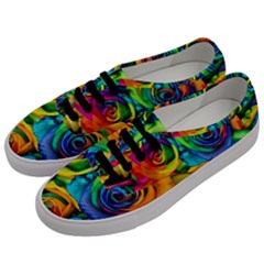 Colorful Roses Bouquet Rainbow Men s Classic Low Top Sneakers by B30l